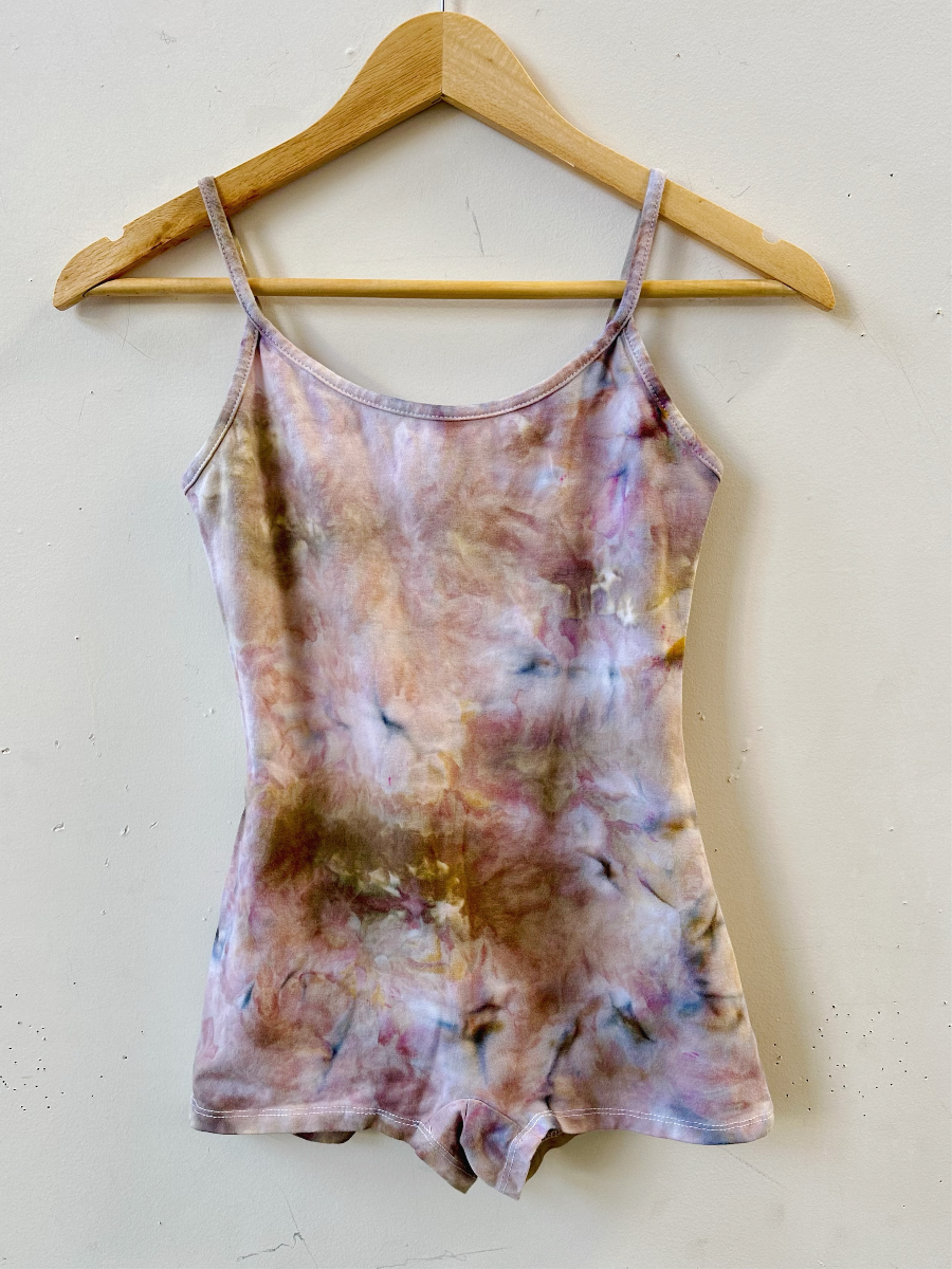 Cotton One piece in blue, green, pink, purple & brown tie dye