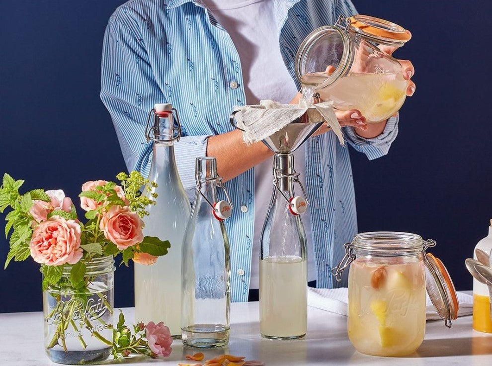 500ml French Glass Swing Top Bottle w/ Airtight Hinged Stop