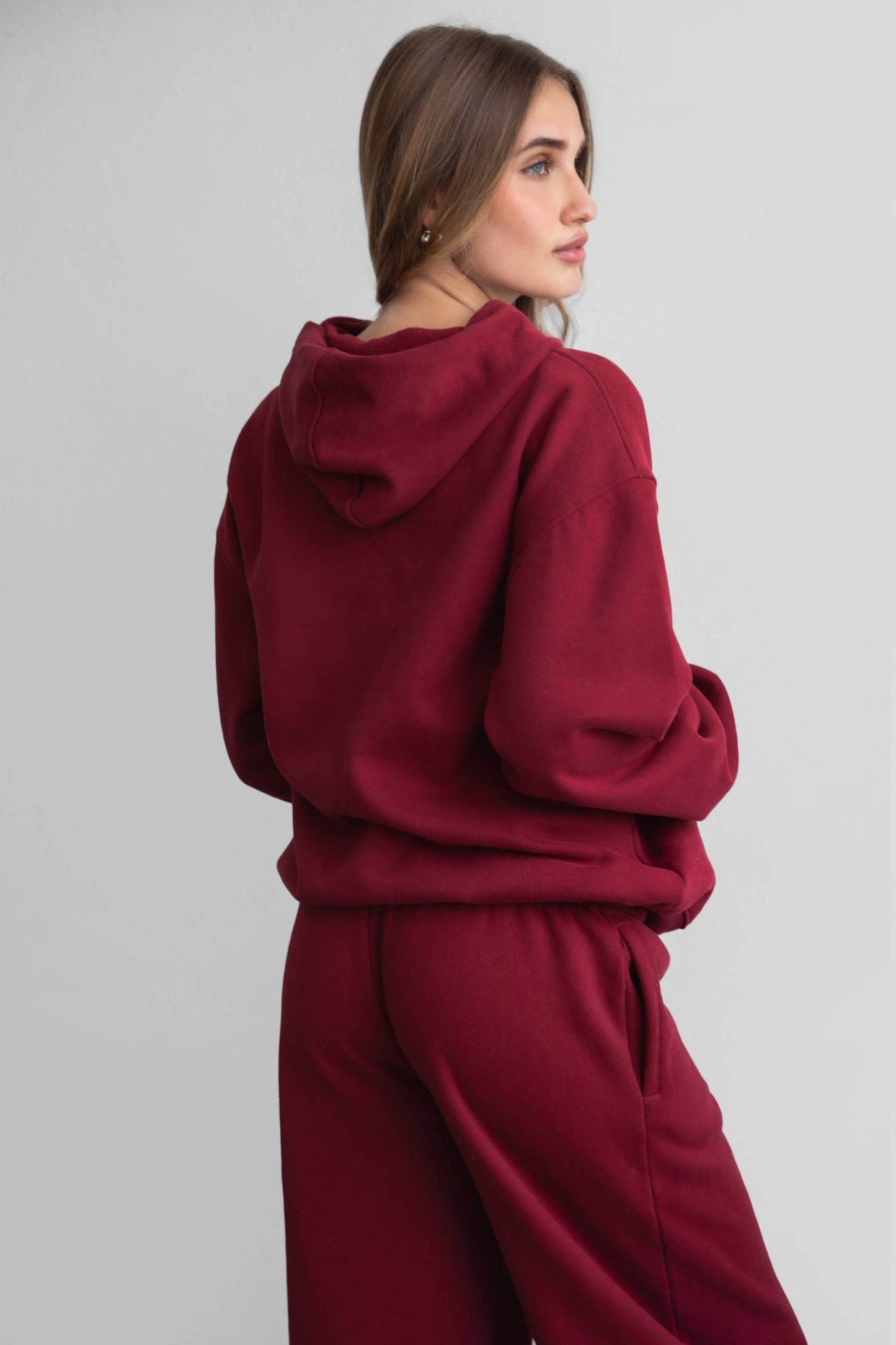 DAMI Cloud Fleece Classic Oversized Hoodie Kangaroo Pocket