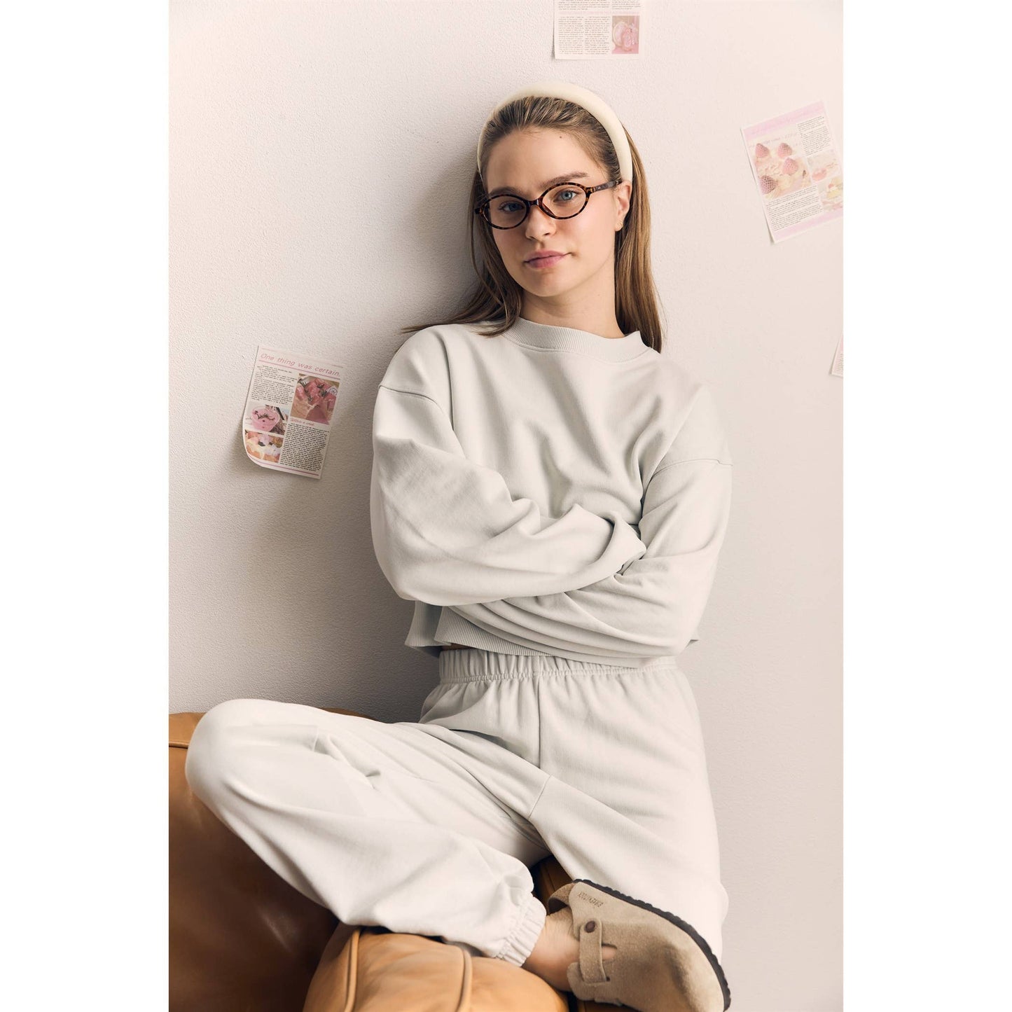 Organic Cotton Cropped Crewneck (AAD122)