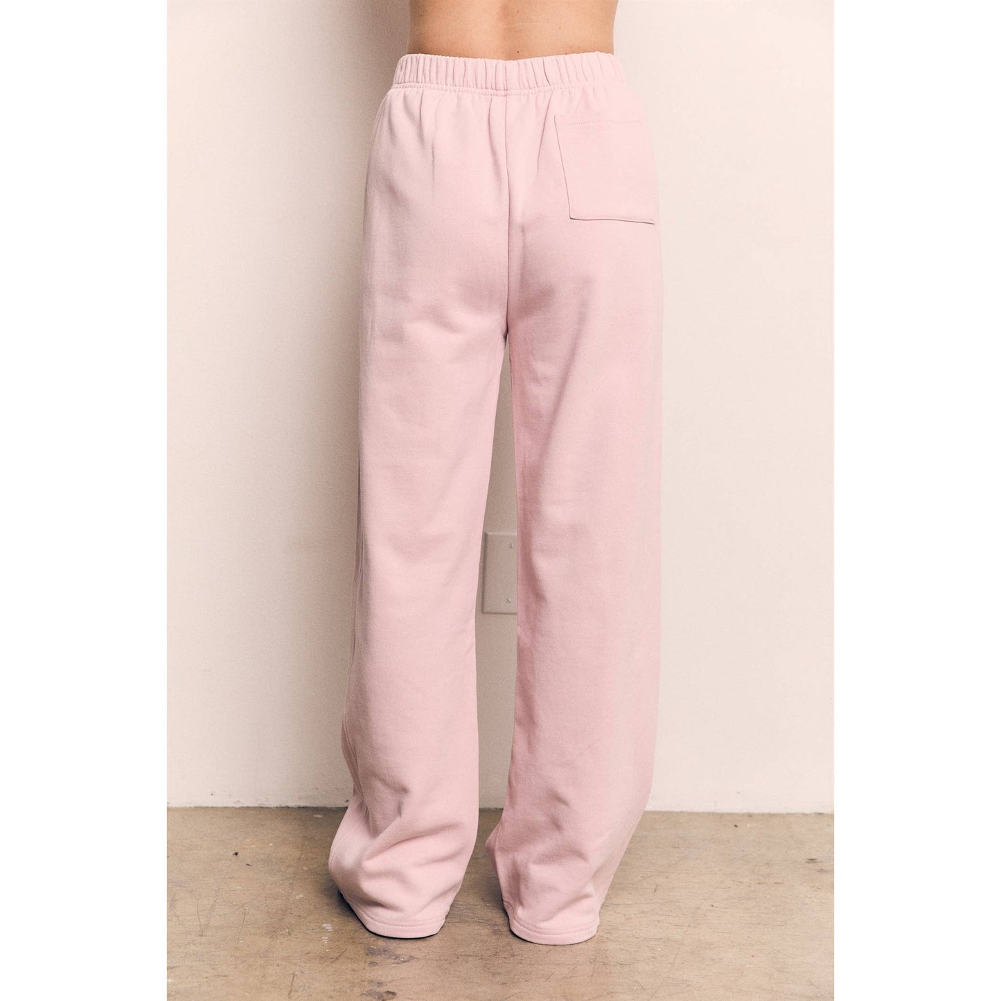 ORGANIC COTTON TERRY WIDE PANTS