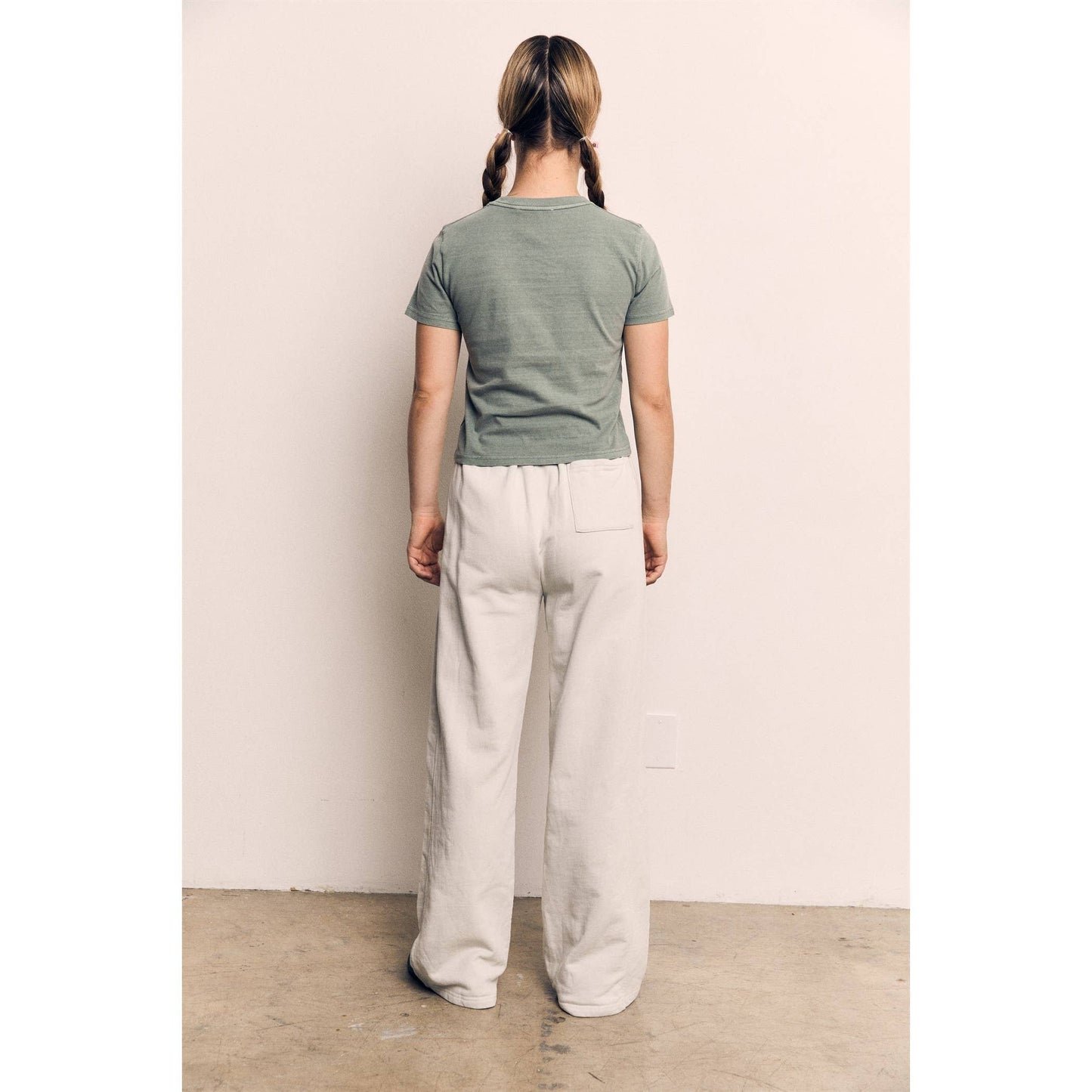 ORGANIC COTTON TERRY WIDE PANTS