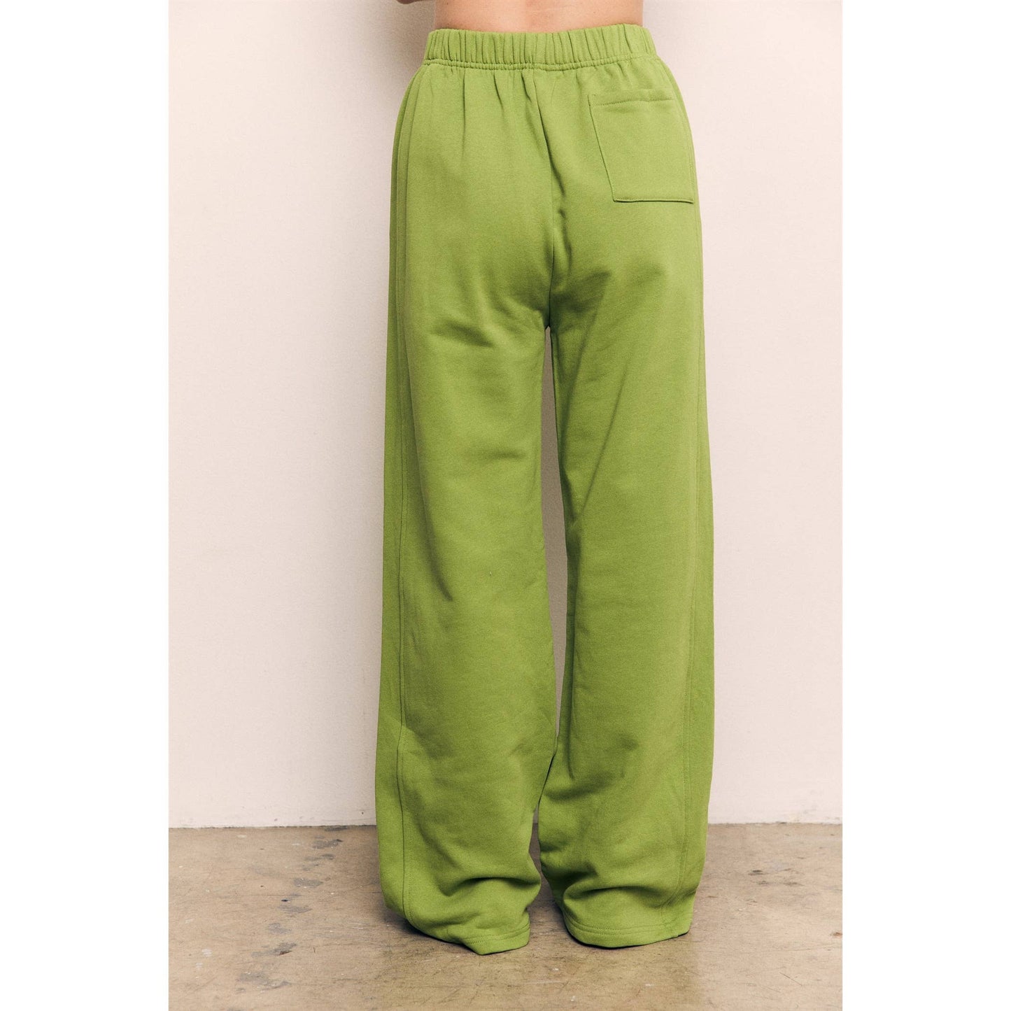 ORGANIC COTTON TERRY WIDE PANTS