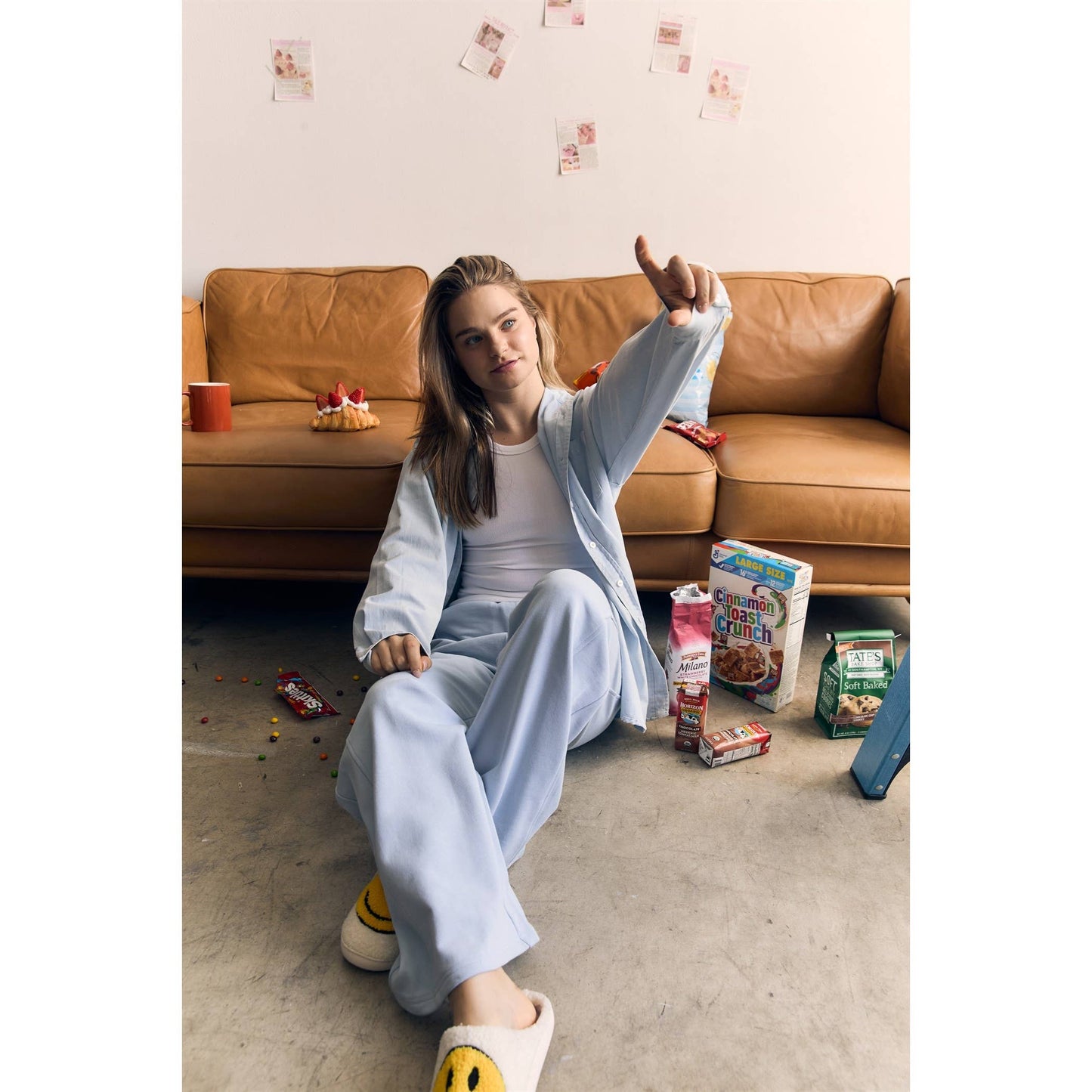 ORGANIC COTTON TERRY WIDE PANTS