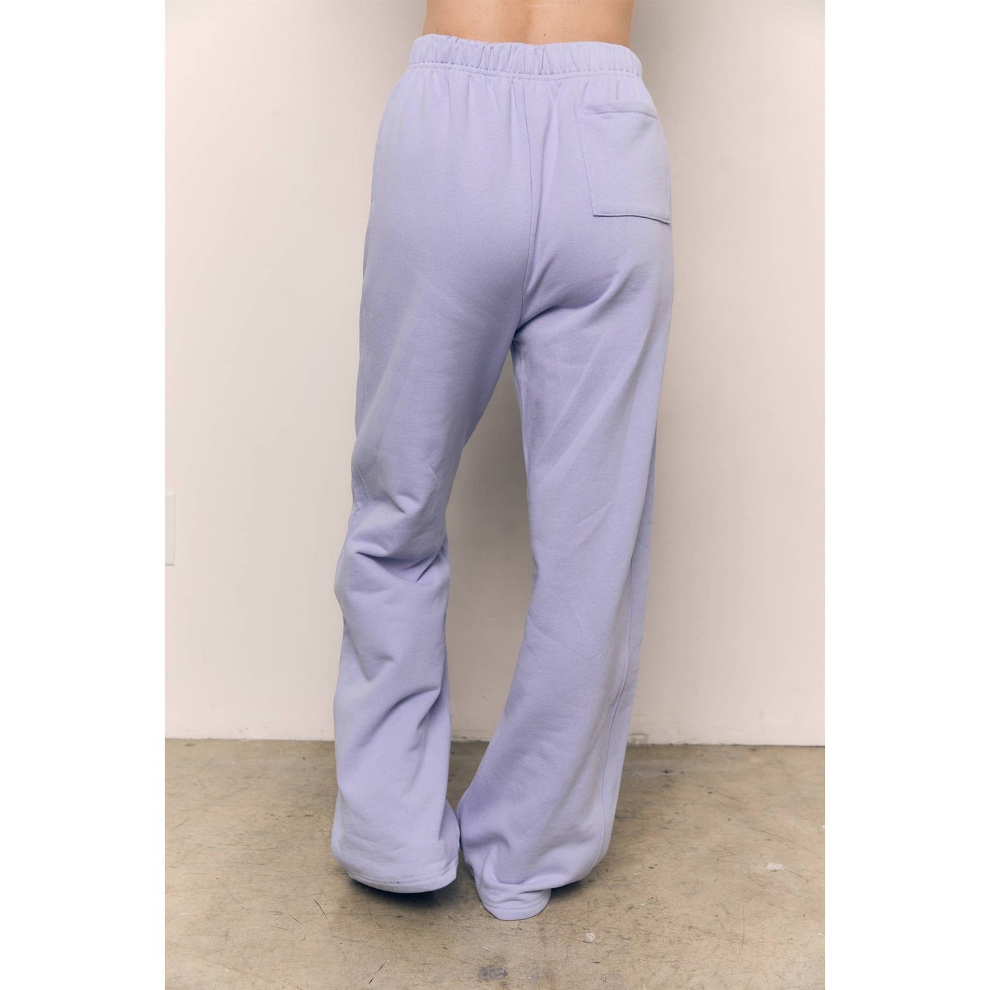ORGANIC COTTON TERRY WIDE PANTS