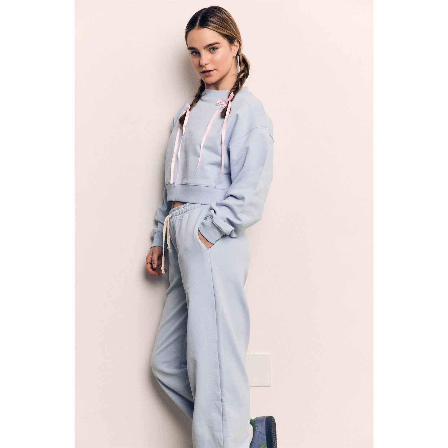 Organic Cotton Cropped Crewneck (AAD122)