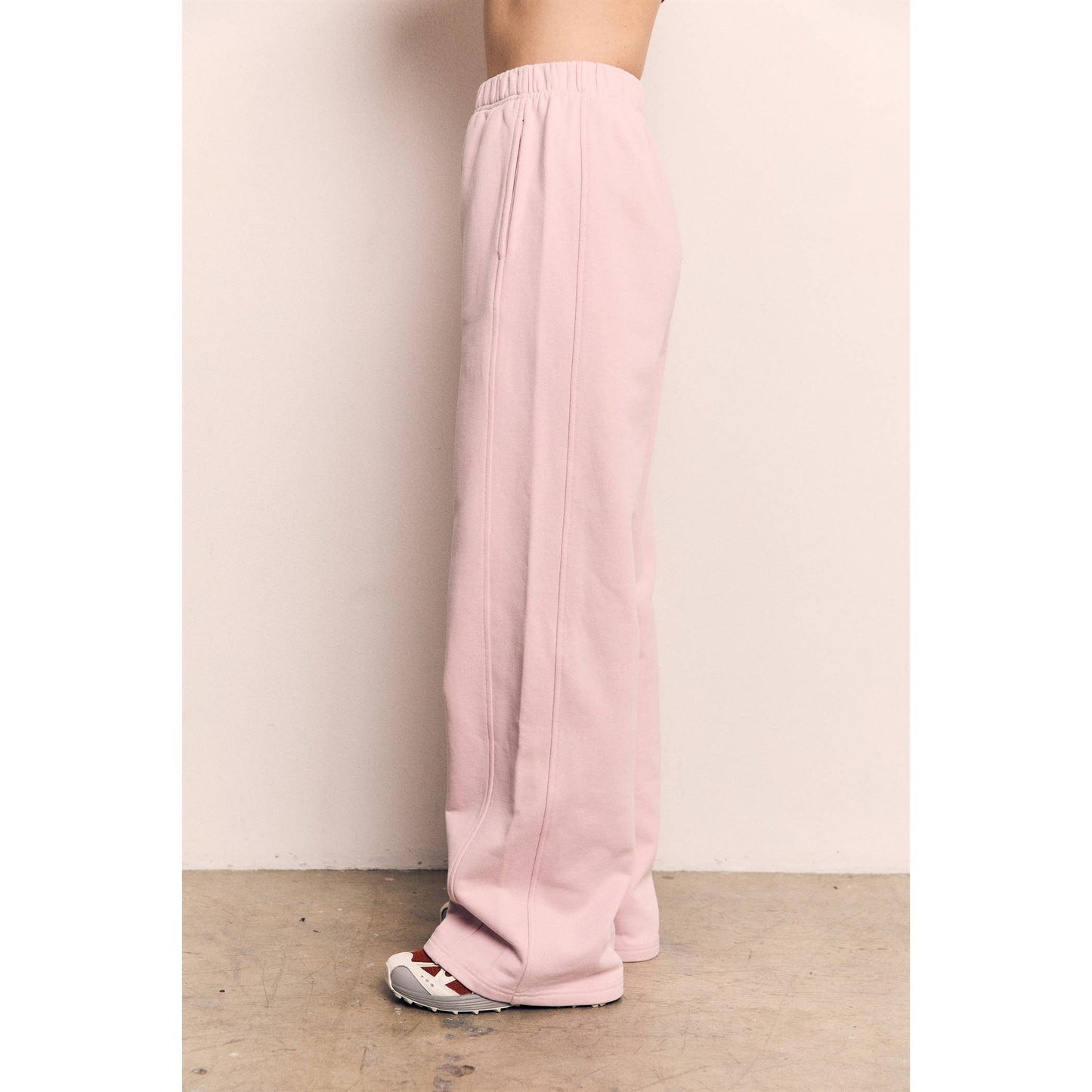 ORGANIC COTTON TERRY WIDE PANTS