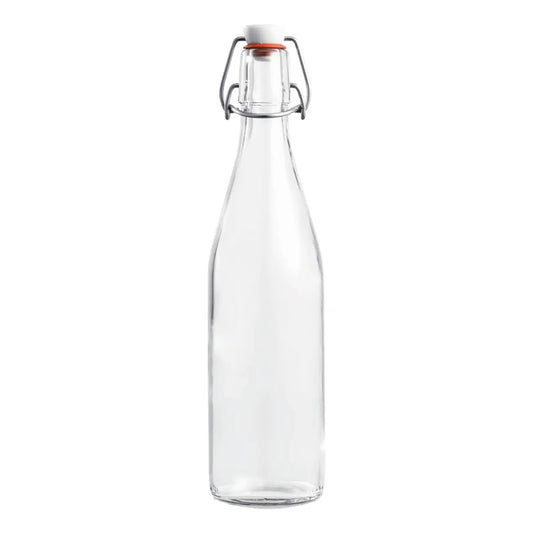 500ml French Glass Swing Top Bottle w/ Airtight Hinged Stop